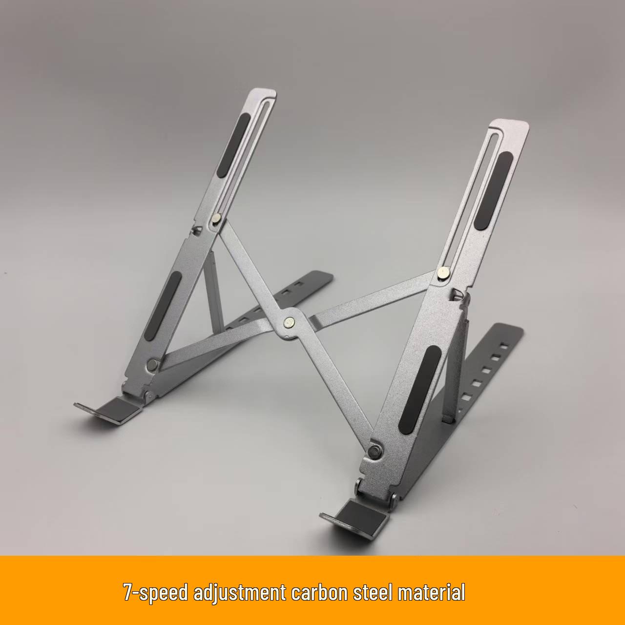 N3 Aluminum Laptop Stand - Foldable, Cooling, Height-Adjustable, Portable Storage Base