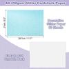 60Sheets Glitter Cardstock A4 Glitter Paper Card Stock Shiny Scrapbook 250gsm Sparkly Paper Large Shimmer for Scrapbook DIY Art