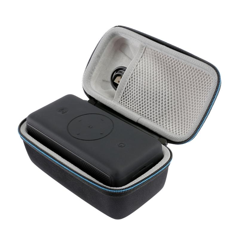 Square Speaker Bag Shockproof Carrying Storage Box for BOGASING M5 Speaker Bag with Inner Pocket Protective Holder