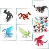 Western Mythical Creatures Pvc Model Pack With Ice Fire Dragons For Collectors And Decor