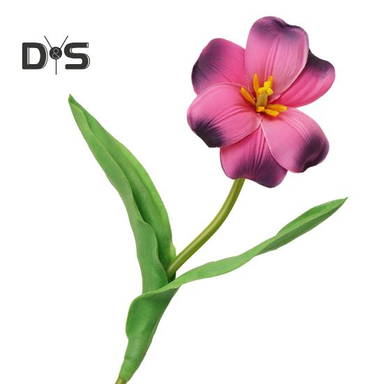 Simulated Tulips Bouquet Realistic Fake Flowers Home Decor Artificial Tulip Arrangement with Bendable Stems