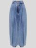 Women Spring High Waist Zipper Denim Loose Harem Trousers Jeans Female Vintage Balloon Pants Ladies Casual Denim Pants