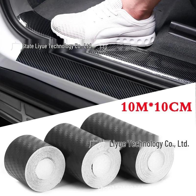 3D Carbon Fiber Vinyl Car Wrap Anti-Scratch Self-Adhesive Sticker Tape