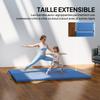 Foldable Gymnastics Mat, 180 x 80 x 5 cm, Light Blue