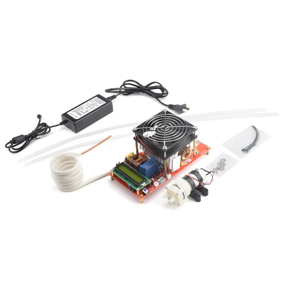 2500W 1800W High Power ZVS Induction Heater Induction Heating Board Module Flyback Driver Heater Cooling Fan Interface+ Coil