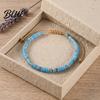 Daily Wear Bracelet Women Adjustable Length Natural Stone Beads Stackable
