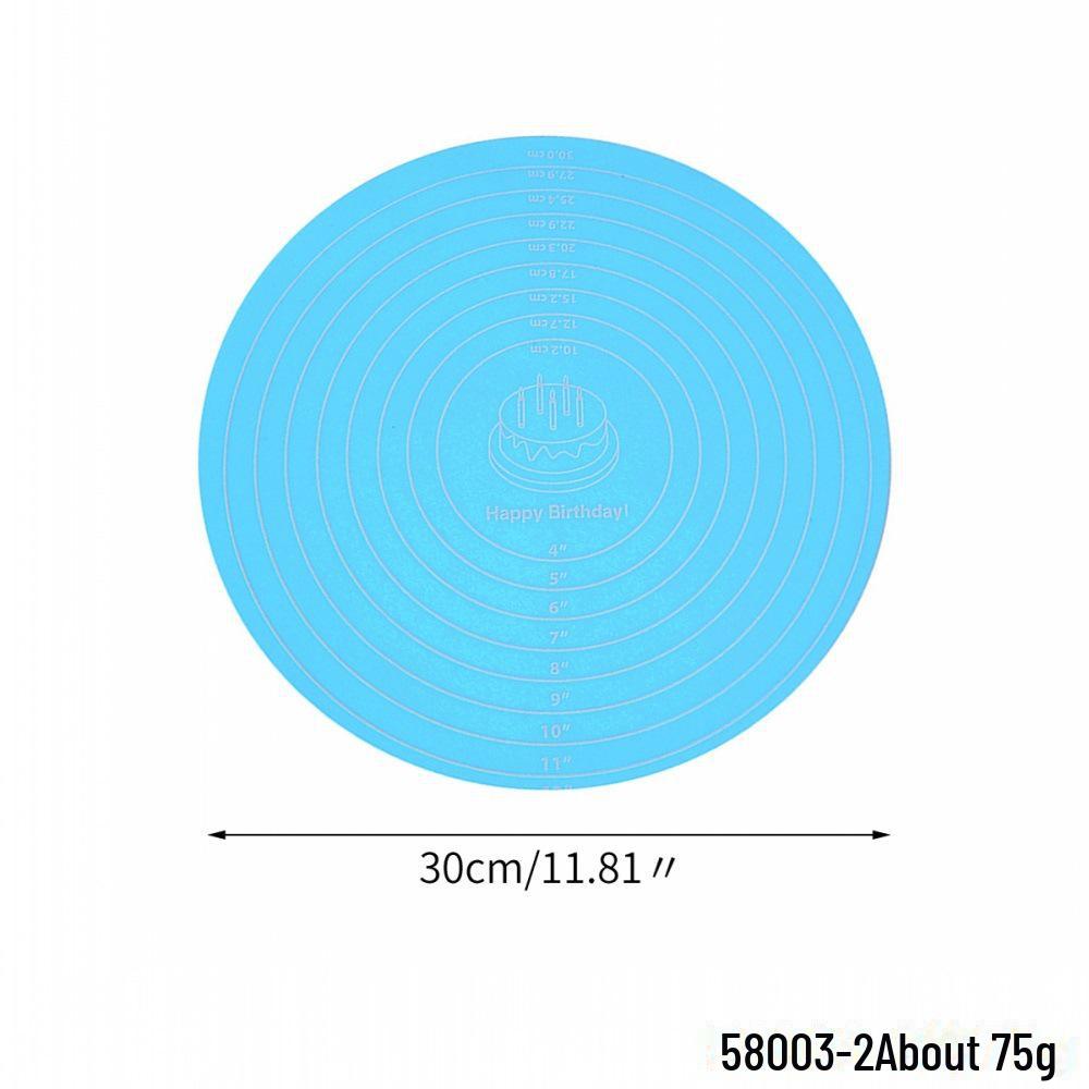 30cm Non-Slip Silicone Baking & Kneading Pad - High Temp Resistant Insulation Mat