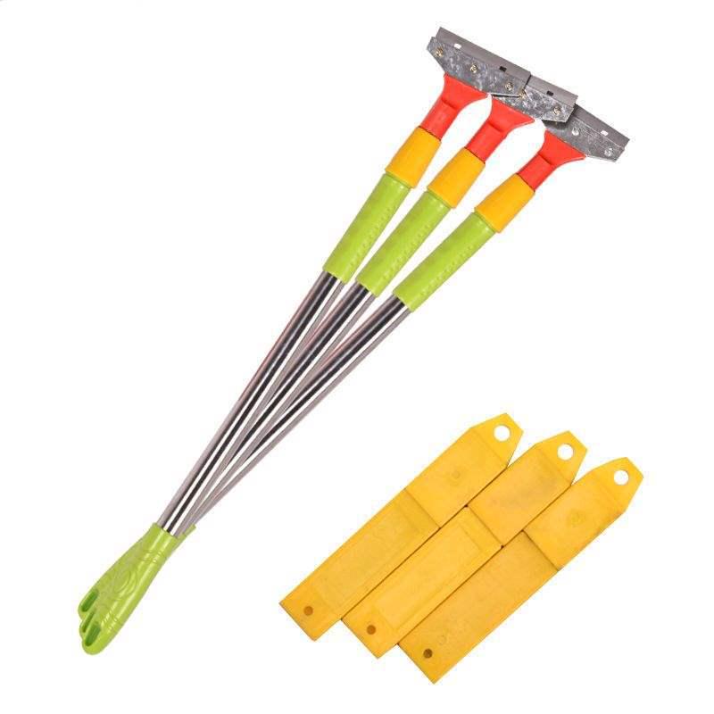 Telescopic Glass Wall and Floor Scraper with Blade for Seam Cleaning and Degumming