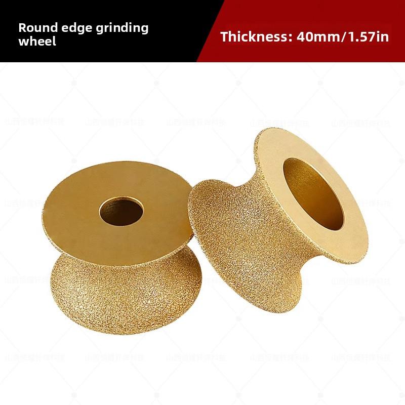 Brazed Diamond Round Edge Grinding Wheel for Tile Marble Granite Edge Trimming