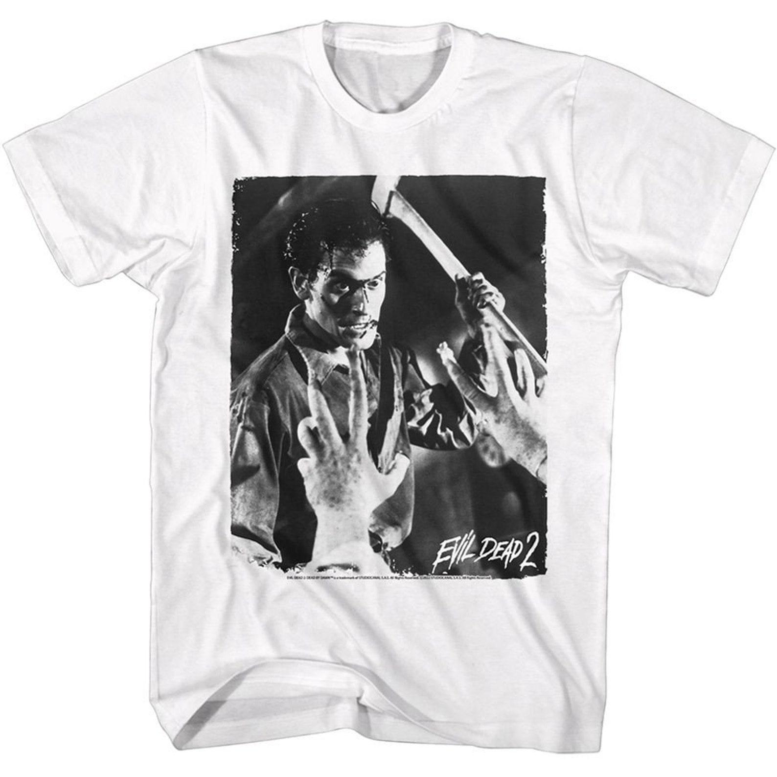 Evil Dead Ash With Axe White Adult T-Shirt XL