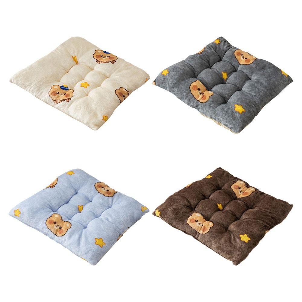 Cartoon Chair Pad Plush Stool Cushion Portable Floor Pillow  for Home&Office