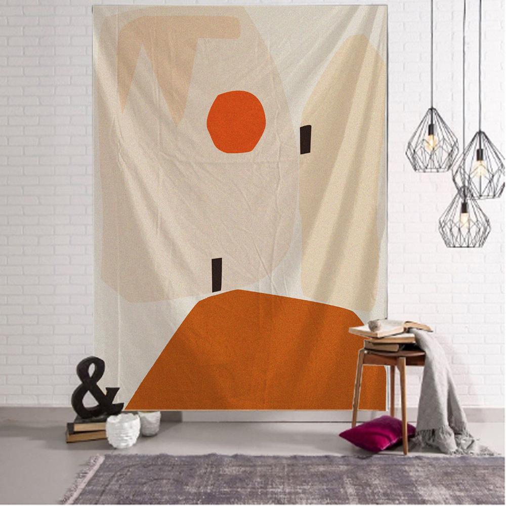 Boho Wall Mandala Wall Art Decor Simple Desert Moonlight Landscape Print Large Wall Tapestry Tapiz