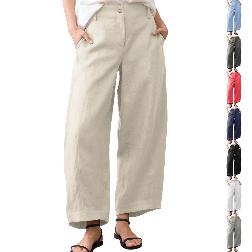 Women's Casual Loose Pants Straight Wide Leg Pants Casual Pants