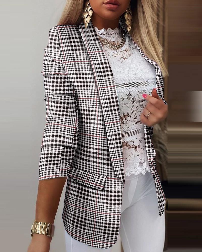 Autumn/Winter 2021 Women's Gradient OL Slimming Long Sleeve Blazer
