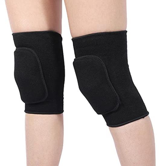du Knee Knee Knee Stretchable Unisex of Size (pont monde) Pads, Supports, Protectors, Pads, (Set 2) (Black, XS)