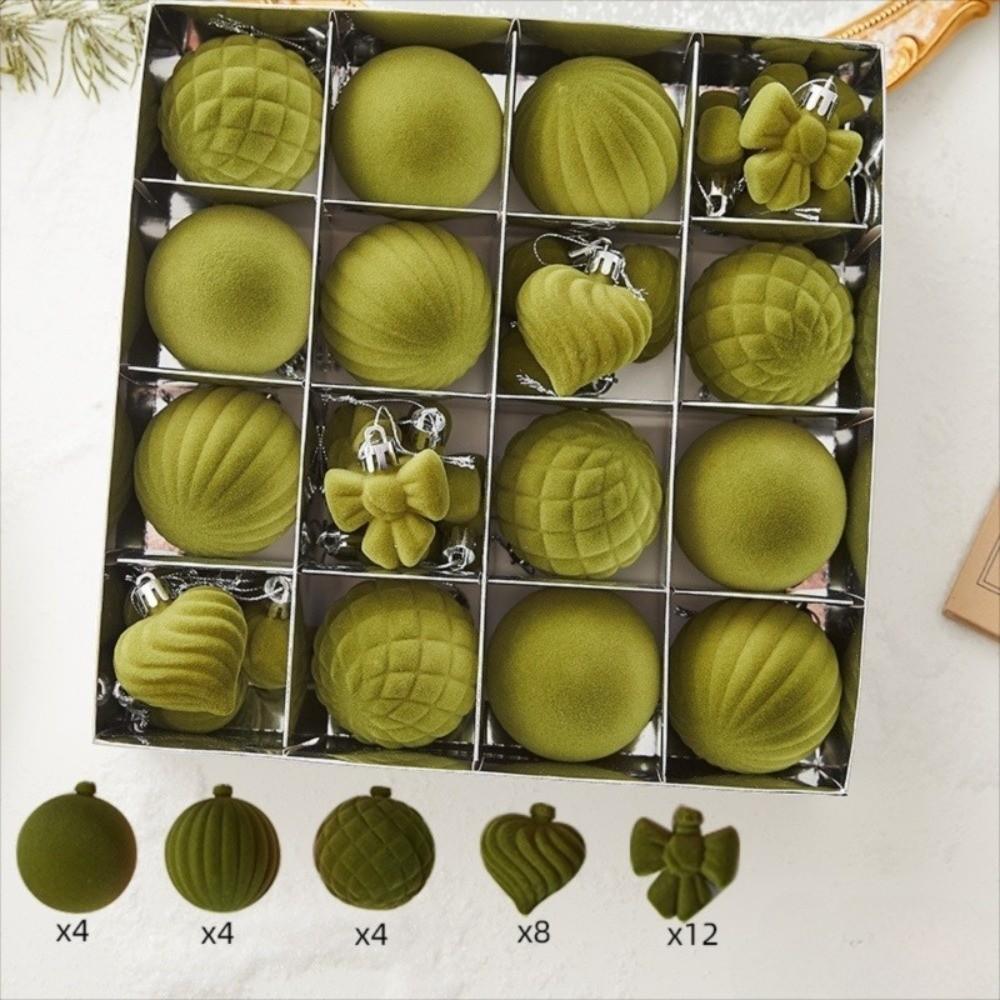 32Pcs/set Xmas Baubles Xmas Tree Hanging Pendant 6cm Xmas Ornament Ball Christmas Ball Set