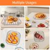 Universal Air Fryers Meshes Basket Safe Cooking Grids for Even Heating Dishwasher Friendly Corrosions Resistant