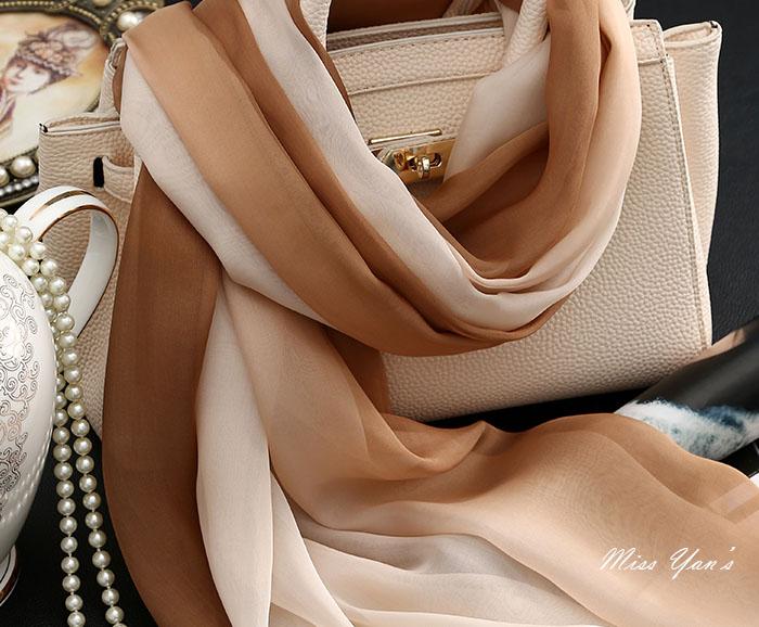 Fimtariah 100% Pure Silk Scarf Ladies New Hangzhou Silk Foulard Femme Real Silk Wraps for Women Print Shawls Vintage Scarves