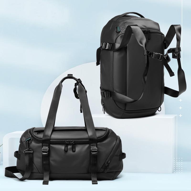 Men's Large-Capacity Multifunctional Waterproof Sports Bag: Double Shoulder, Gym, Travel, Basketball, and Football Training.