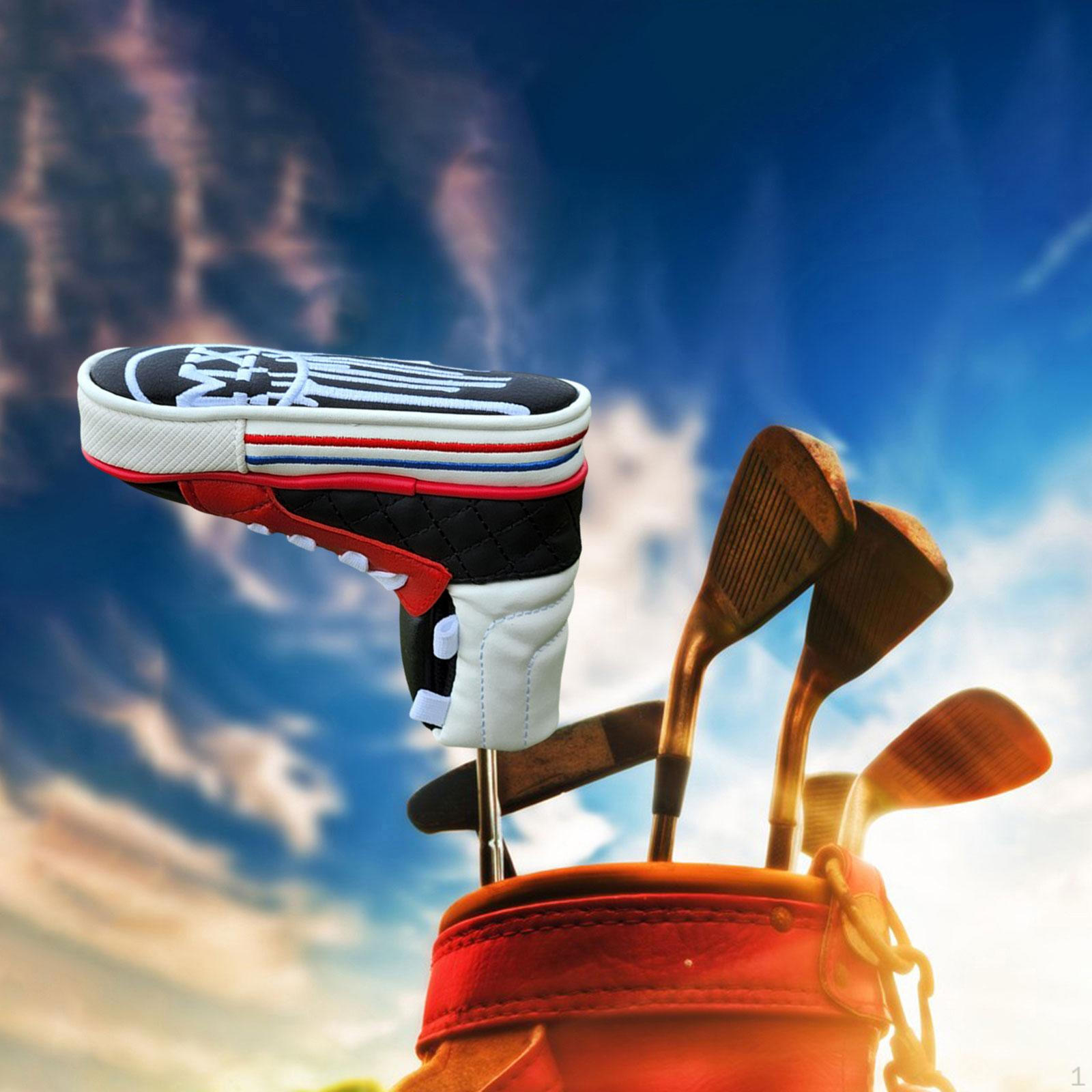 

Модные чехлы для головки гольф-паттера, аксессуары для гольфистов, универсальные чехлы против царапин black red