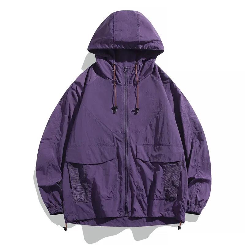 Jachetă Unisex Ușoară Respirabilă de Vară 2026 Bărbați Largă Mătase de Gheață Protecție Solară Îmbrăcăminte Exterioară Sport Camping Pescuit Drumeții Haine