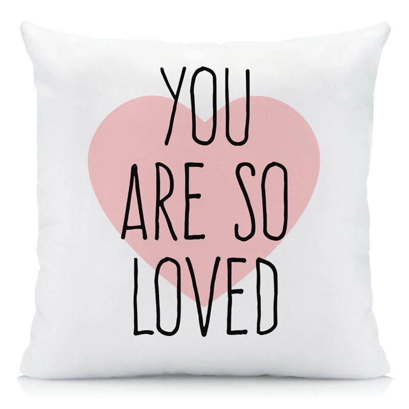 

Чехол на подушку с розовым геометрическим узором, полиэстер, наволочка для дивана, декоративная наволочка в форме сердца в полоску, 45x45 см, Fundas De Cojin