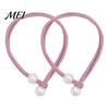 Curtain Tie 1 Pair Tiebacks for Drapes, Adjustable Rope Backs, Faux No Drill Buckles Pearls Cord Buckle Holder Home Hotel Office Window Drapery