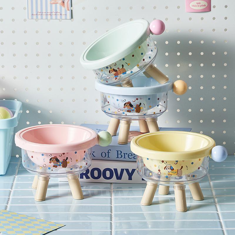 Zvýšená nerezová protiskluzová miska pro domácí mazlíčky: Provedení proti překlopení, Chrání krční páteř, Zabraňuje skvrnám od jídla na bradě