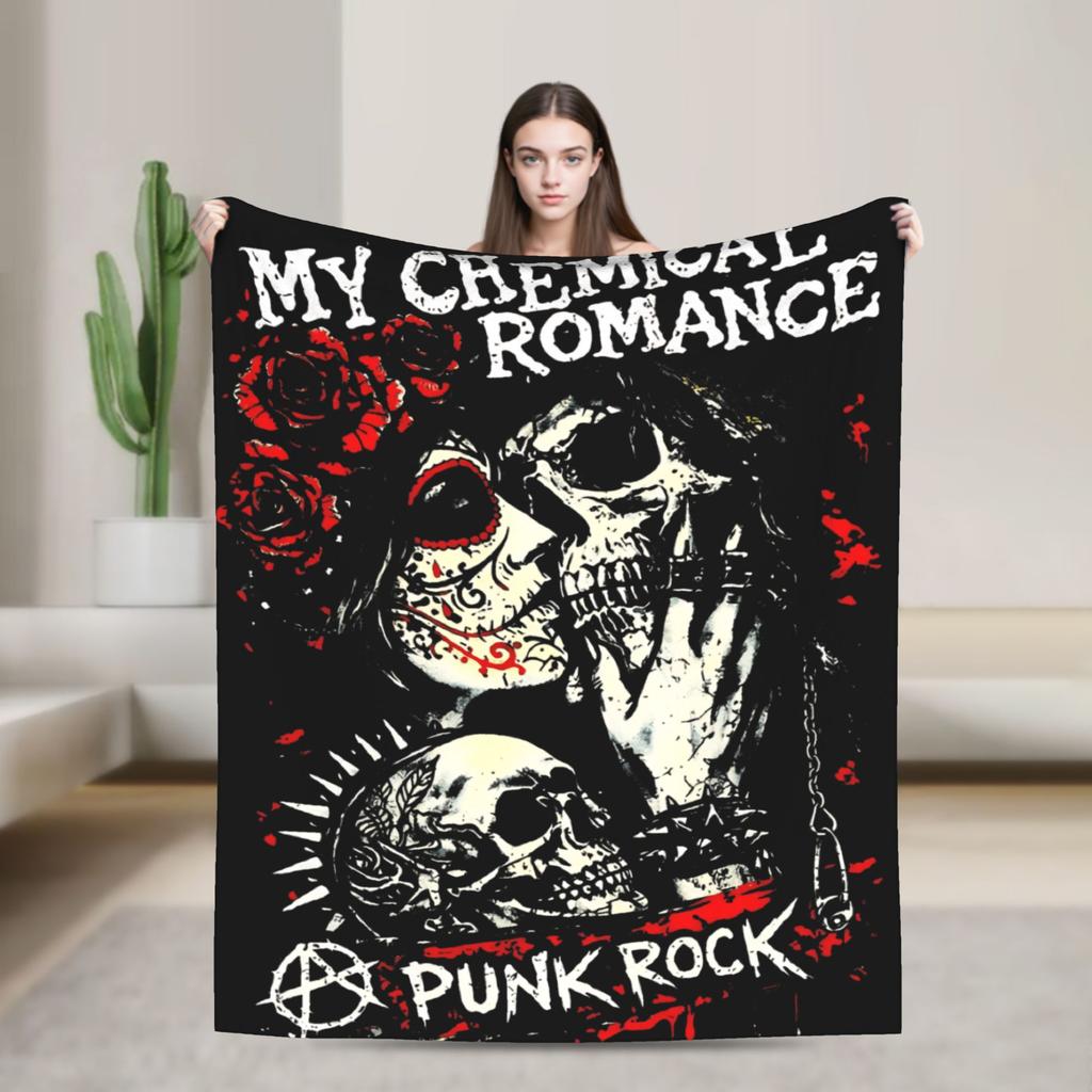 Gerard Way MCR VIntage   Blanket Quality Soft My Chemical Romance Throw Blanket Winter Students Living Room Fashion Bedspread