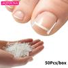 50 Stück Eingewachsene Zehennägel Korrekturwerkzeug Eingewachsene Zehennägel Behandlung Elastischer Patch Aufkleber Richtclip Klammer Pediküre Werkzeug