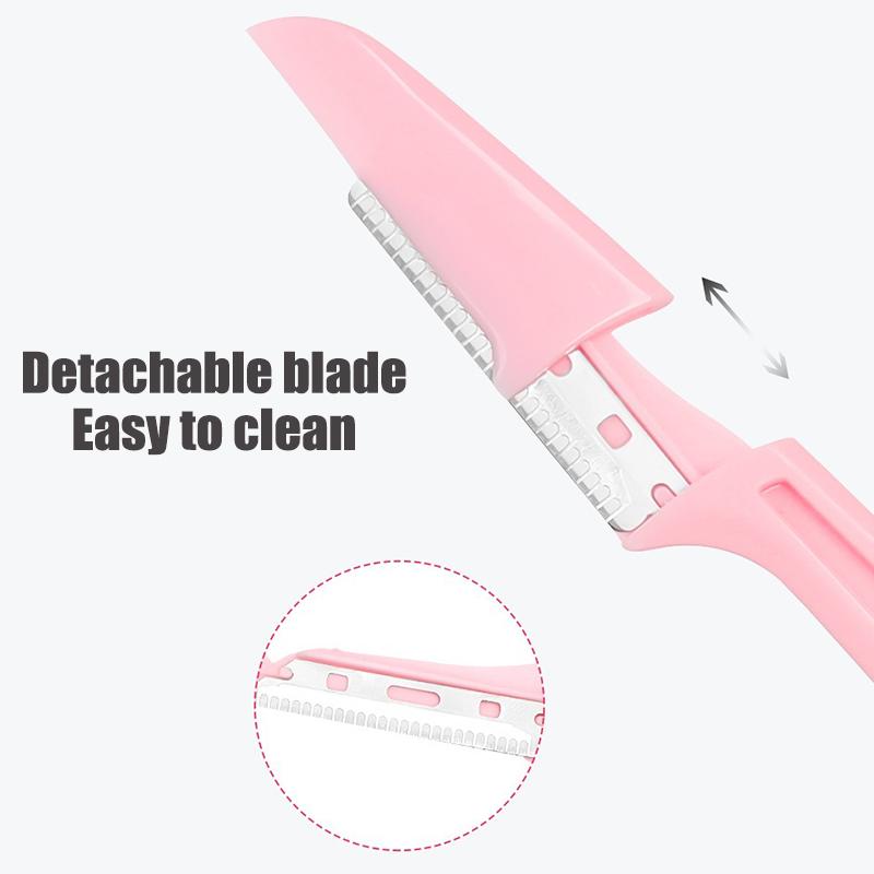 Professional Face Razor Eyebrow Trimmer Ladies Eyebrow Knife Facial Shaver Blades Hair Remover For Women Beauty Tools