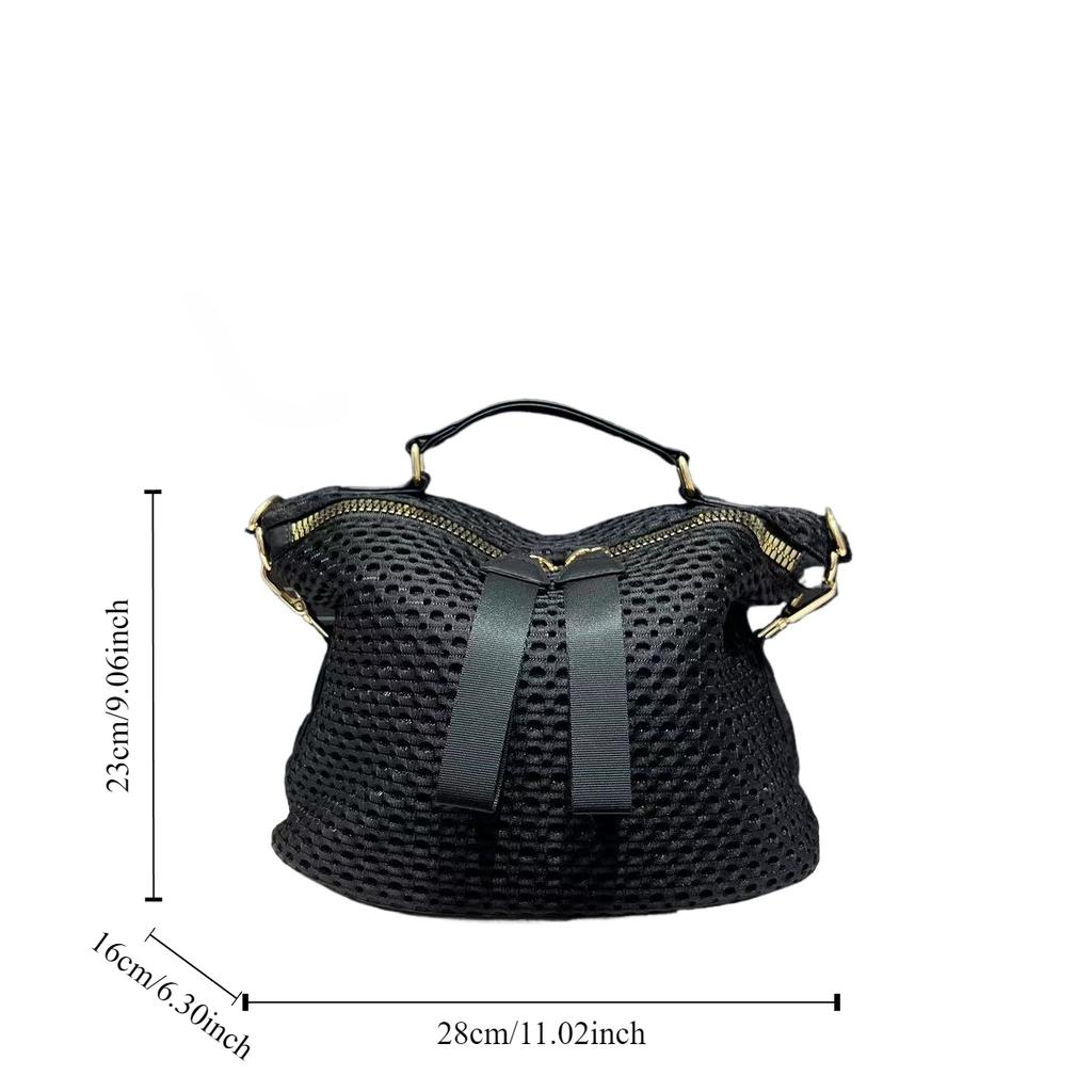 Women's Fashi Lightweight Crossbody Bag Large Capacity Portable Soft Shoulder Handbag