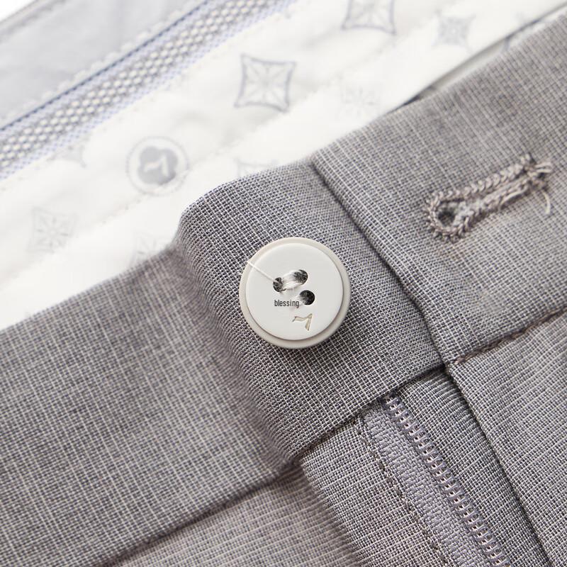 Qipai Men's Linen Blend Slim Straight Casual Pants