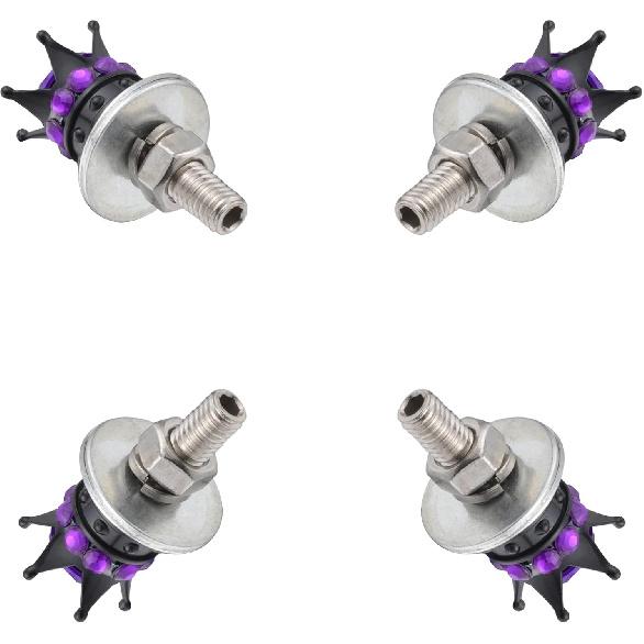 License Plate Screws Fastener Bling Mounting License Plate Bolts Purple