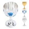 30ml metalowy kieliszek do wina rzeźbiona róża tłoczony kielich ozdoba do domu bar podróż wesele impreza dekoracja