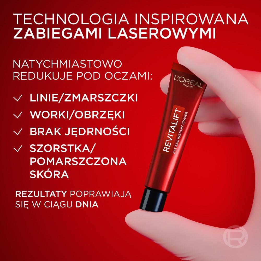 Loreal revitalift laser eye bag instant reduktor cieni i "worków" pod oczami 15ml