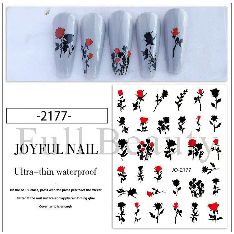Fashion Rabbit Pattern Nail Sticker 3D Nail Art Decal Gel Polish Sticker Nail Art Decor Kalkomanie