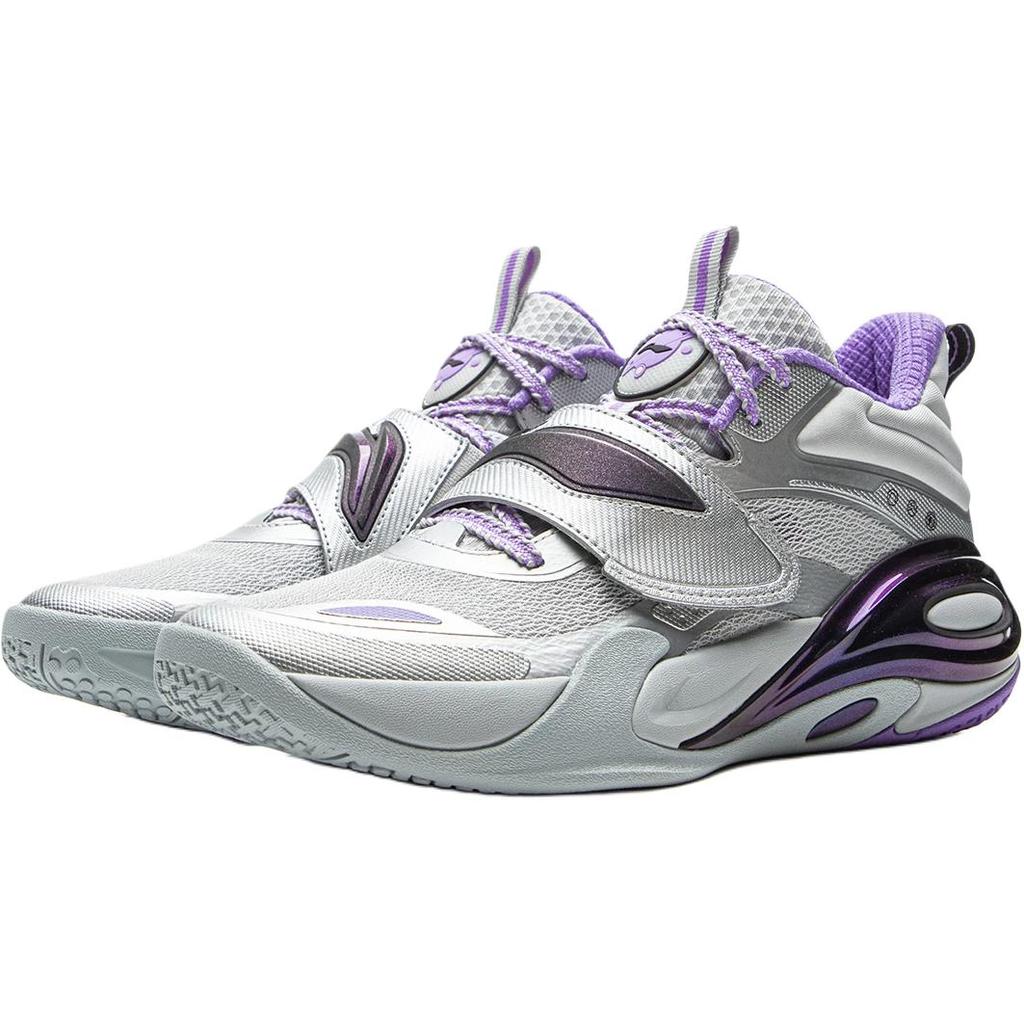 Li Ning Kids Basketball Star Energy V1 Comfortable Versatile Fashion Durable Rebound Breathable Low Top Basketball Shoes Kids sneaker YKBV116-7