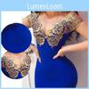 Elegant Women Off Shoulder Deep V-neck Bodycon Cocktail Mini Dress For Parties