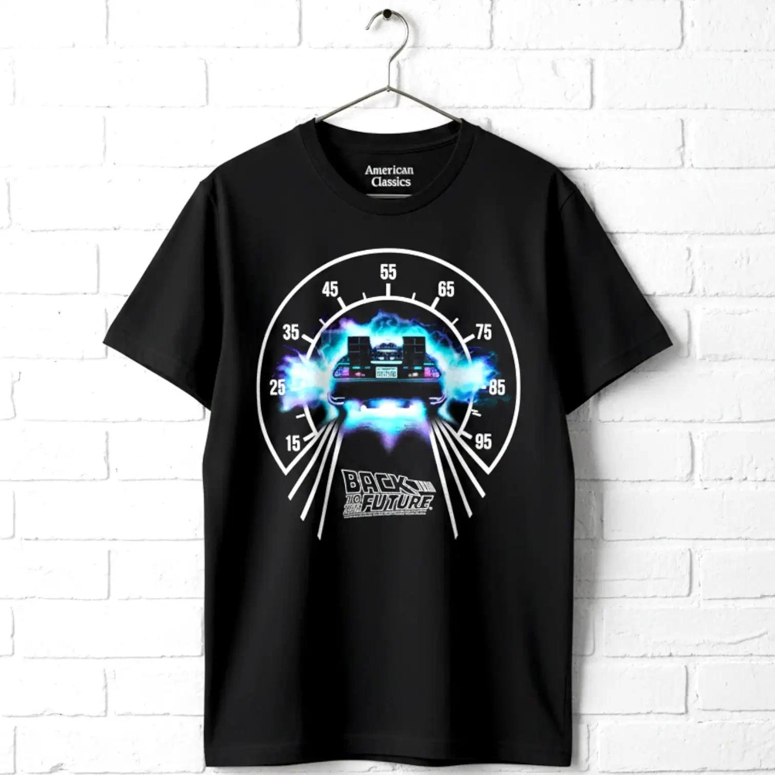Back to The Future DeLorean Speedometer Men s T Shirt XL