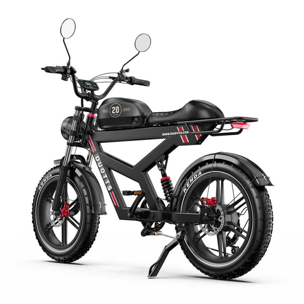 DUOTTS F20 E-Mountain Bike 52V72AH Battery 750W Motor All-Terrain Adult Electric Bicycle 20 Inch Fat Tires Electric Bike
