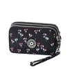 Durable Three Layers Coin Purse Large Capacity Zipper Coin Bags Oxford Cloth Waterproof Pouch Purse