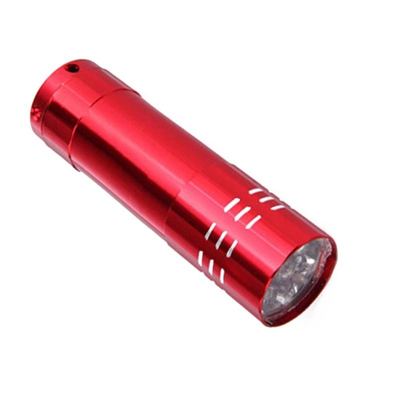 1 Pcs Nail Dryer 9 LED Lights Flashlight UV Lamp Portable Fake Money Detector Lamp Multi-function Tool