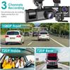 WIFI APP Control Car Dvr 2/3 Channel 1080P Dash Cam for Cars Front / Rear View Recorder Video Car Camera for Car Assecories