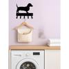 Dog Paw Wall Hooks Rustic Wood Entryway Organizer Pet Themed Home Decor Gift