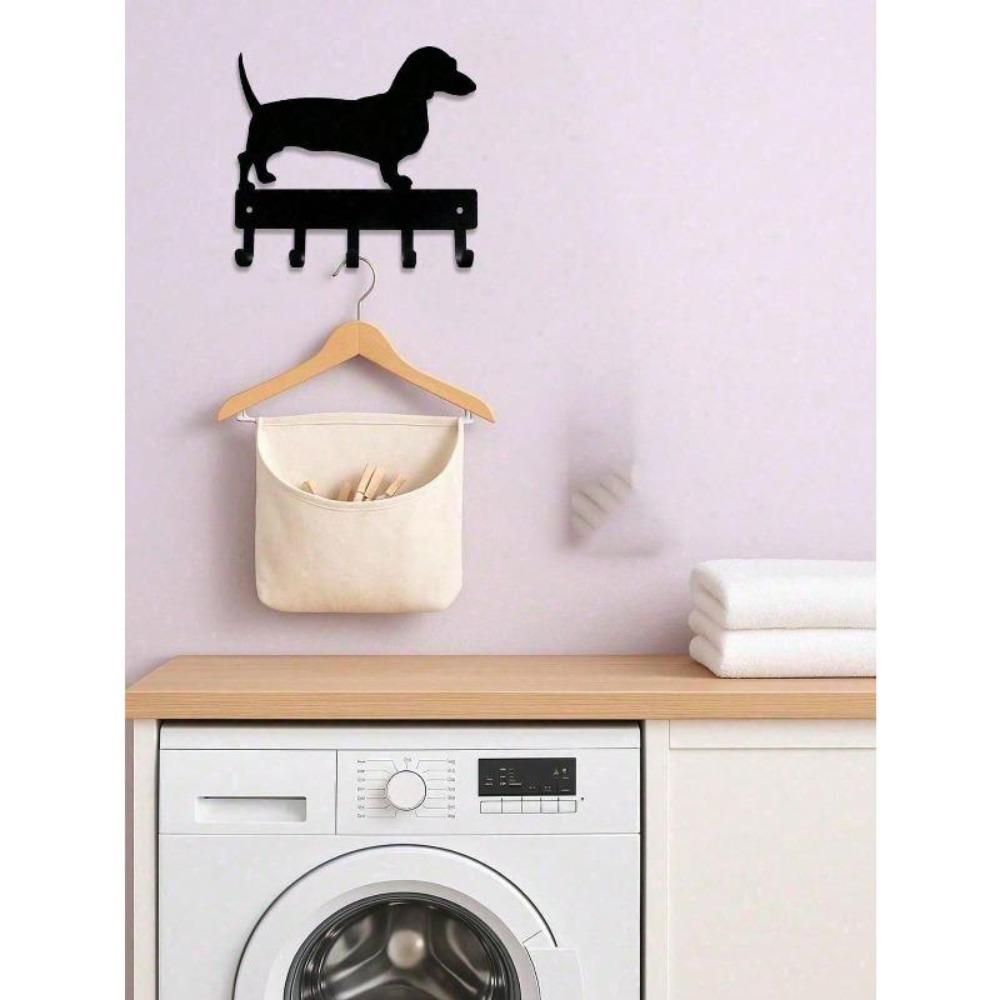 Dog Paw Wall Hooks Rustic Wood Entryway Organizer Pet Themed Home Decor Gift