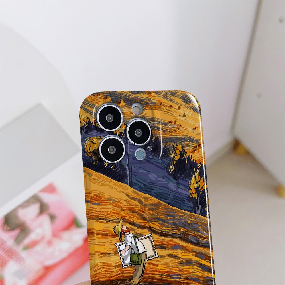 All-inclusive Film Handyhülle Cartoon Mode Design Hartschale Vollständige Abdeckung Kameraschutzhülle für iPhone Huawei Honor Vivo Google