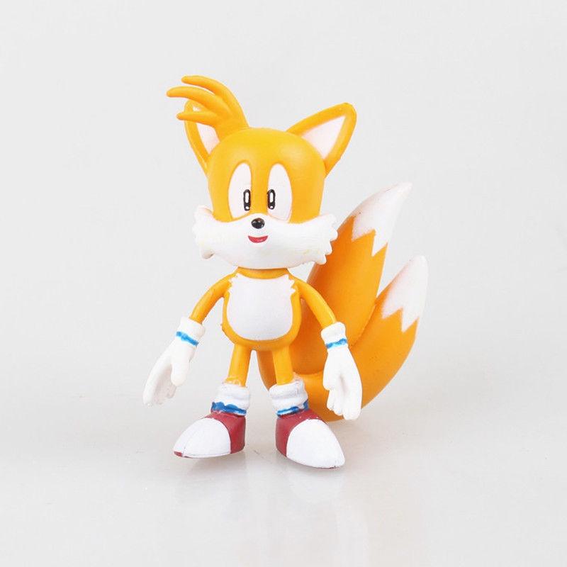Premium Quality 6pcs Game Sonic The Hedgehog Action Figures Doll Set For Kids Gift