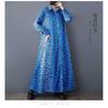 Loose Literary Big Size Fashion Leopard Print Mid-length Temperament Casual Dresses