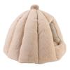 Cat House Removable Washable Cushion Hooded Pet Cave House Tent Bed for Indoor Light Coffee